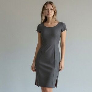 theory fitted shirt dress in good cotton Theory Fitted Shirt In Ivory